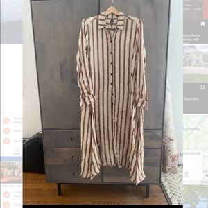 Rare Rachel Comey maxi button up shirt dress